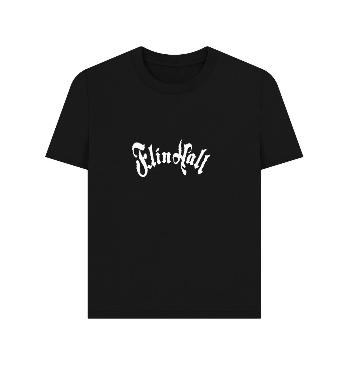 Black Printed T-shirt Front