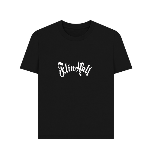 Black Printed T-shirt Front