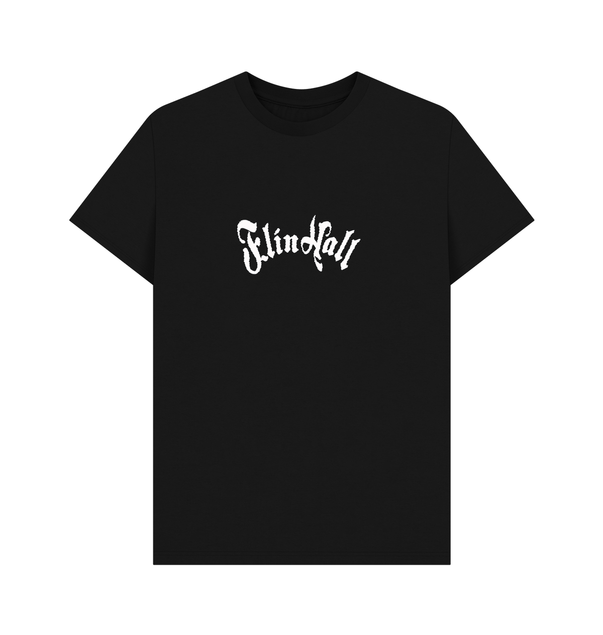 Black Printed T-shirt Front